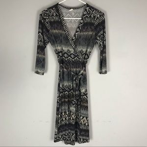 Pinkblush faux wrap tie waist jersey knit dress